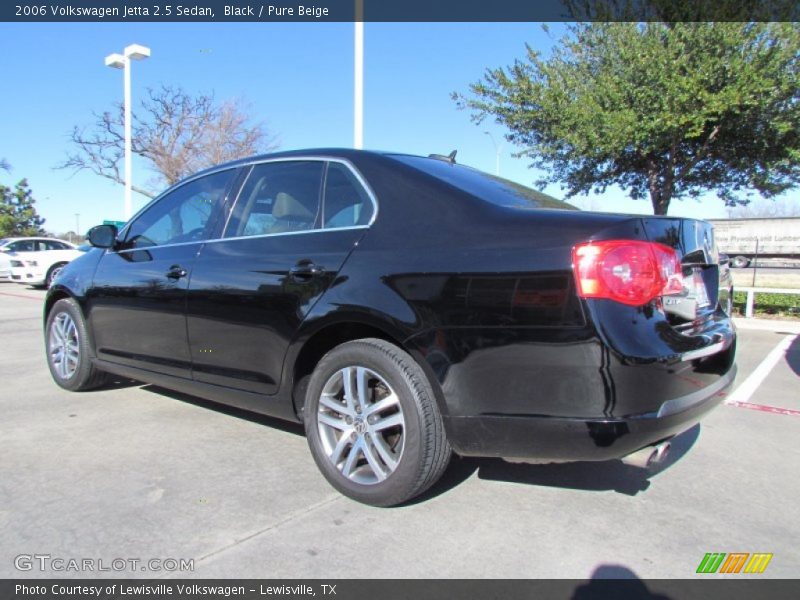 Black / Pure Beige 2006 Volkswagen Jetta 2.5 Sedan