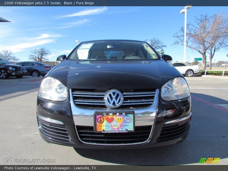 Black / Pure Beige 2006 Volkswagen Jetta 2.5 Sedan