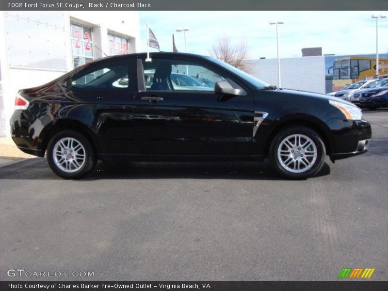 Black / Charcoal Black 2008 Ford Focus SE Coupe