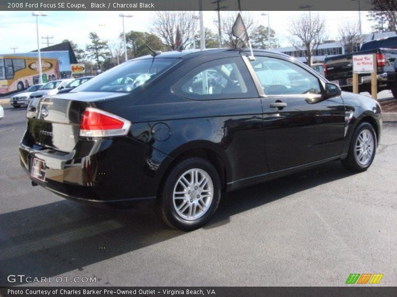Black / Charcoal Black 2008 Ford Focus SE Coupe