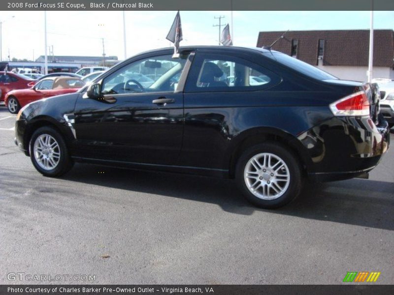Black / Charcoal Black 2008 Ford Focus SE Coupe