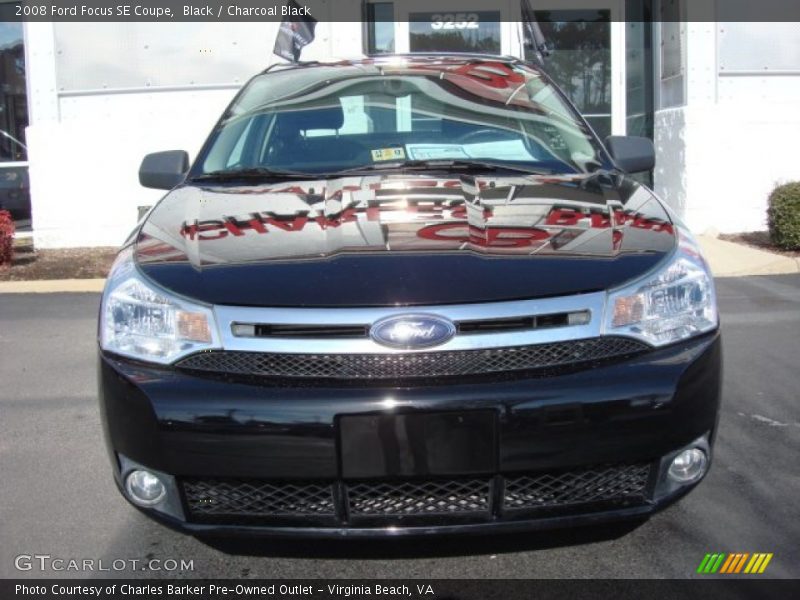 Black / Charcoal Black 2008 Ford Focus SE Coupe