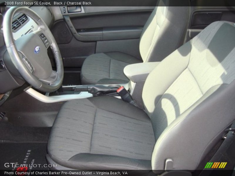 Black / Charcoal Black 2008 Ford Focus SE Coupe