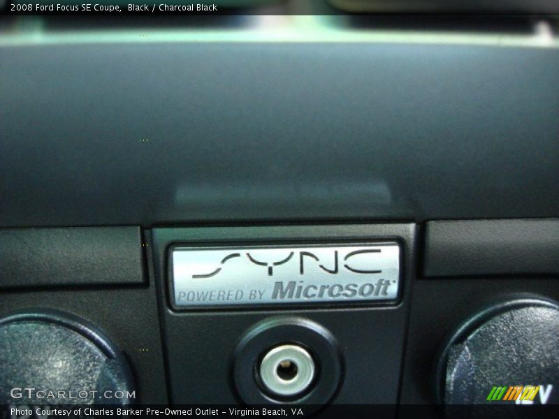 Black / Charcoal Black 2008 Ford Focus SE Coupe