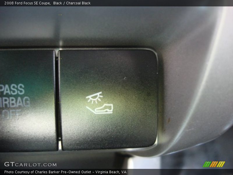 Black / Charcoal Black 2008 Ford Focus SE Coupe