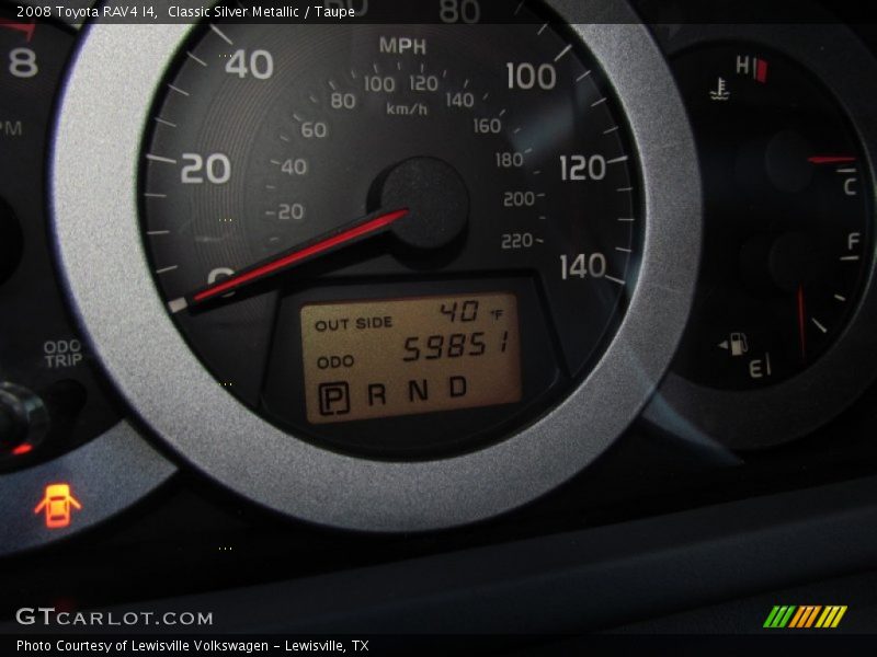 Classic Silver Metallic / Taupe 2008 Toyota RAV4 I4