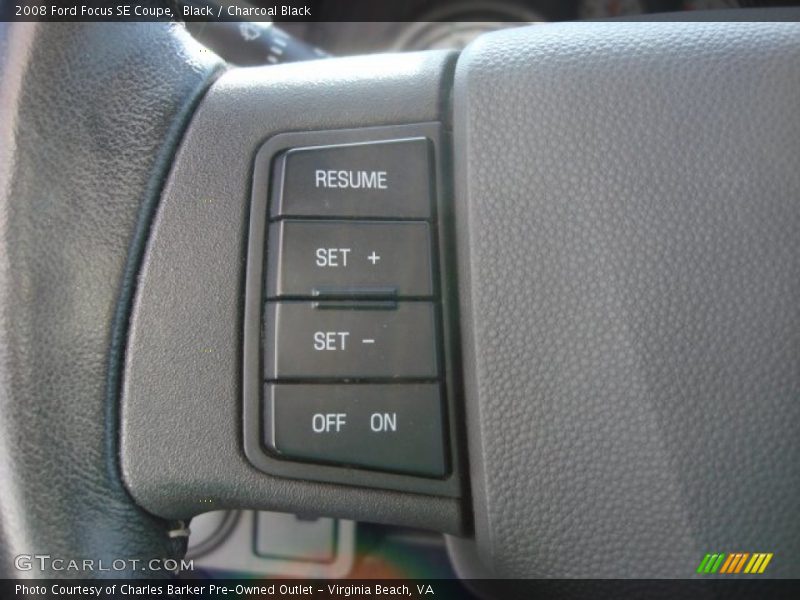 Black / Charcoal Black 2008 Ford Focus SE Coupe