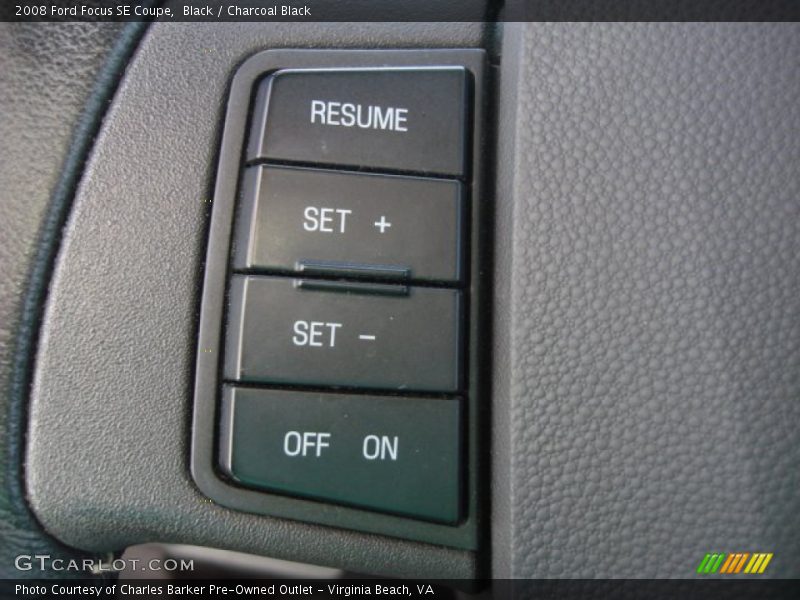 Black / Charcoal Black 2008 Ford Focus SE Coupe
