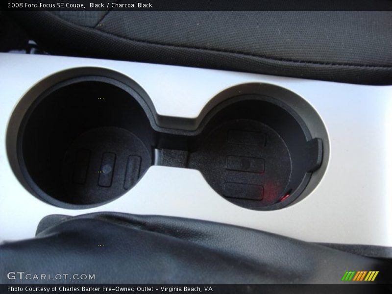 Black / Charcoal Black 2008 Ford Focus SE Coupe