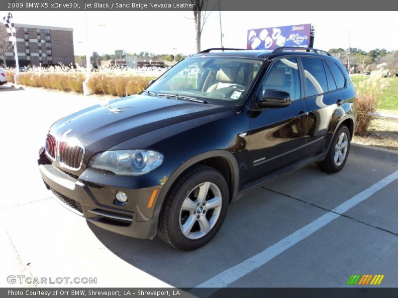 Jet Black / Sand Beige Nevada Leather 2009 BMW X5 xDrive30i