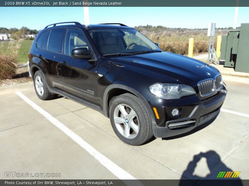 Jet Black / Sand Beige Nevada Leather 2009 BMW X5 xDrive30i