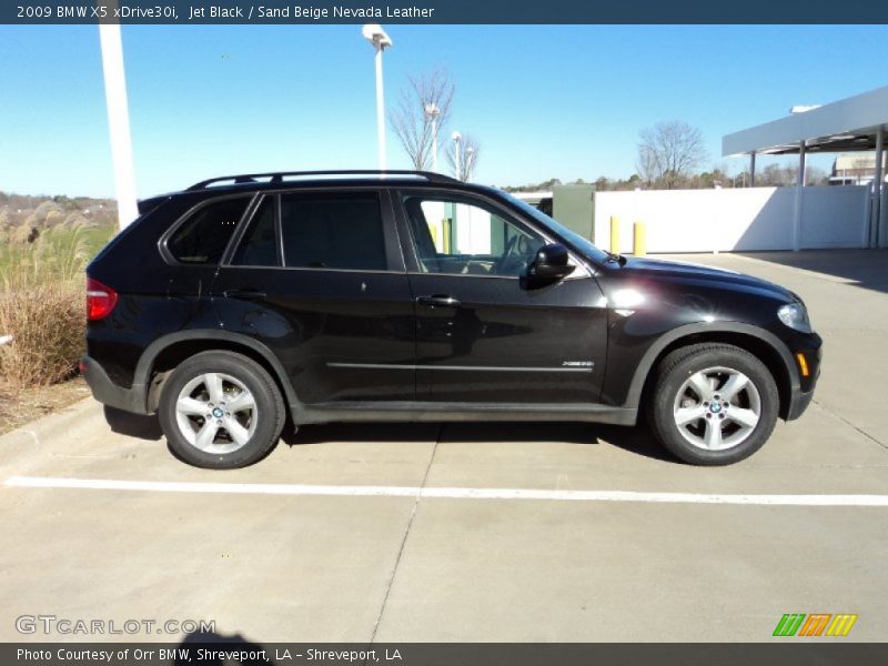 Jet Black / Sand Beige Nevada Leather 2009 BMW X5 xDrive30i