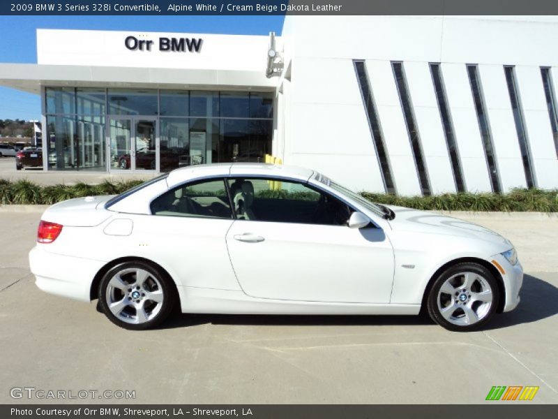 Alpine White / Cream Beige Dakota Leather 2009 BMW 3 Series 328i Convertible