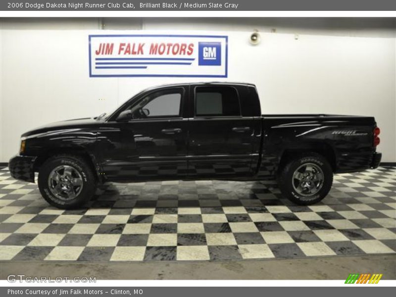 Brilliant Black / Medium Slate Gray 2006 Dodge Dakota Night Runner Club Cab