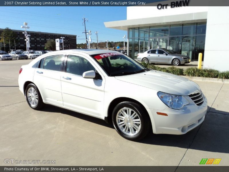 Stone White / Dark Slate Gray/Light Slate Gray 2007 Chrysler Sebring Limited Sedan