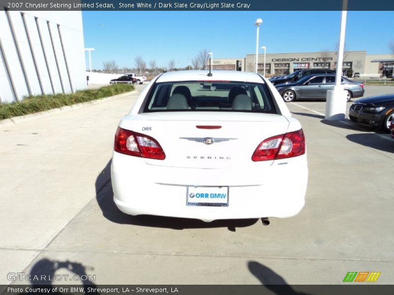 Stone White / Dark Slate Gray/Light Slate Gray 2007 Chrysler Sebring Limited Sedan