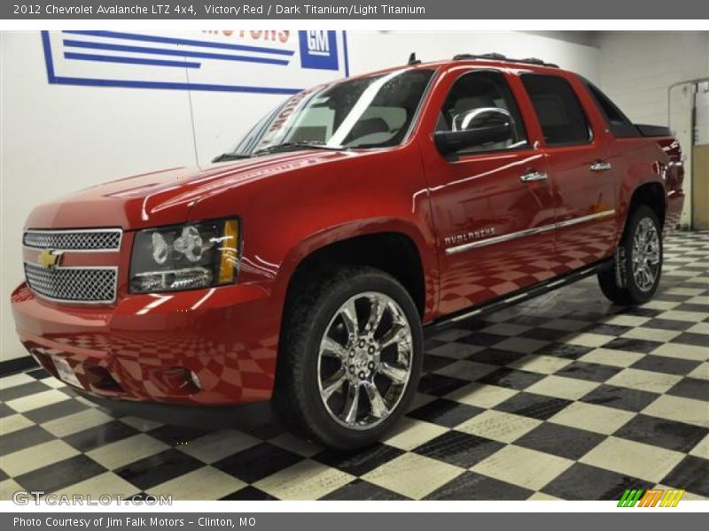 Victory Red / Dark Titanium/Light Titanium 2012 Chevrolet Avalanche LTZ 4x4