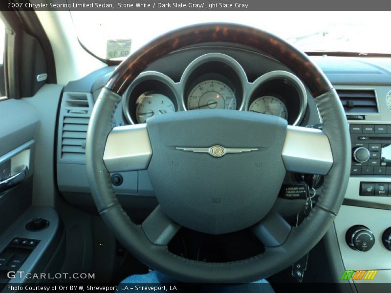 Stone White / Dark Slate Gray/Light Slate Gray 2007 Chrysler Sebring Limited Sedan