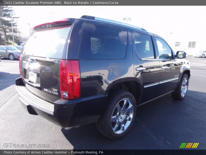 Black Ice Metallic / Cashmere/Cocoa 2011 Cadillac Escalade Premium AWD