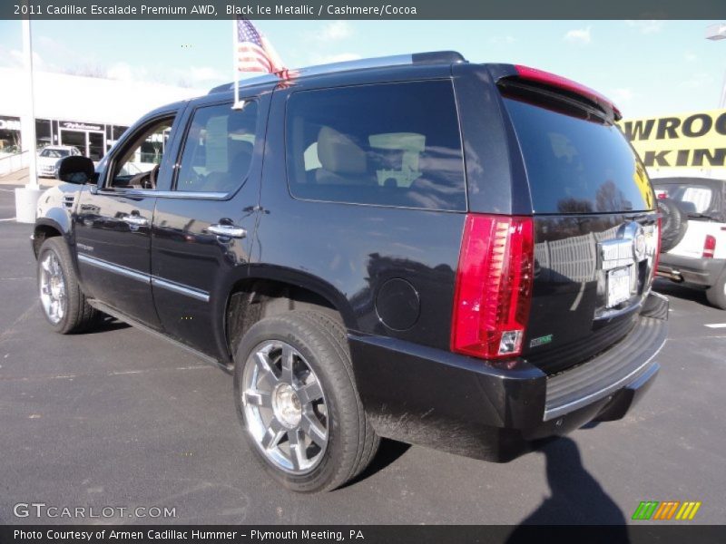 Black Ice Metallic / Cashmere/Cocoa 2011 Cadillac Escalade Premium AWD