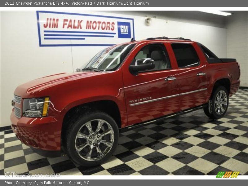 Victory Red / Dark Titanium/Light Titanium 2012 Chevrolet Avalanche LTZ 4x4
