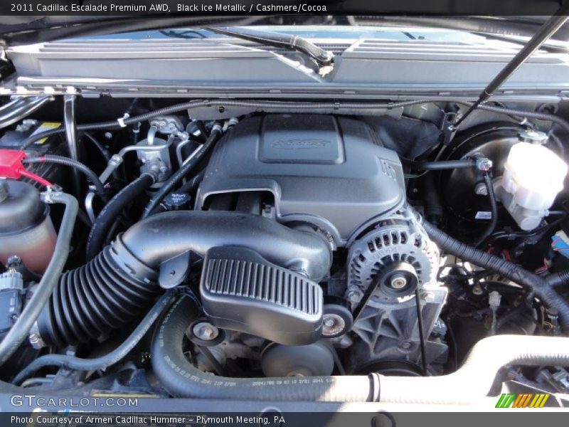 Black Ice Metallic / Cashmere/Cocoa 2011 Cadillac Escalade Premium AWD