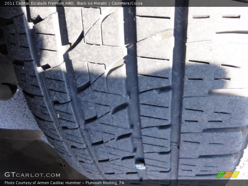 Black Ice Metallic / Cashmere/Cocoa 2011 Cadillac Escalade Premium AWD