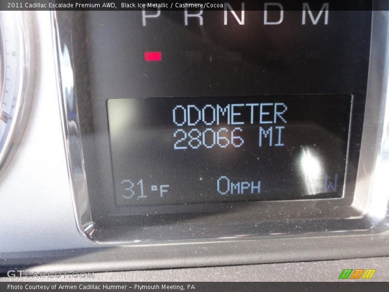Black Ice Metallic / Cashmere/Cocoa 2011 Cadillac Escalade Premium AWD