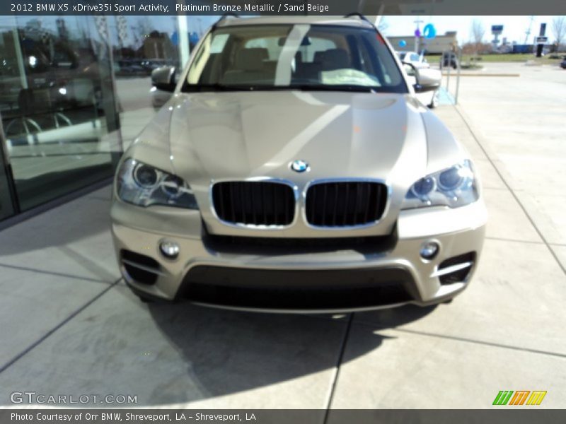 Platinum Bronze Metallic / Sand Beige 2012 BMW X5 xDrive35i Sport Activity