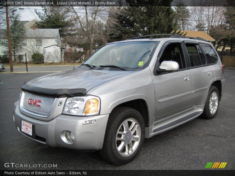 Liquid Silver Metallic / Ebony Black 2006 GMC Envoy Denali 4x4