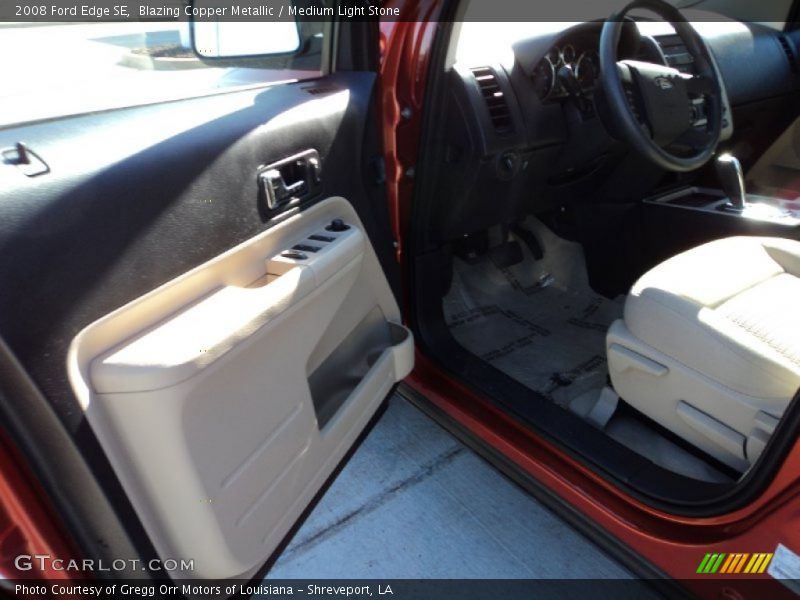 Blazing Copper Metallic / Medium Light Stone 2008 Ford Edge SE