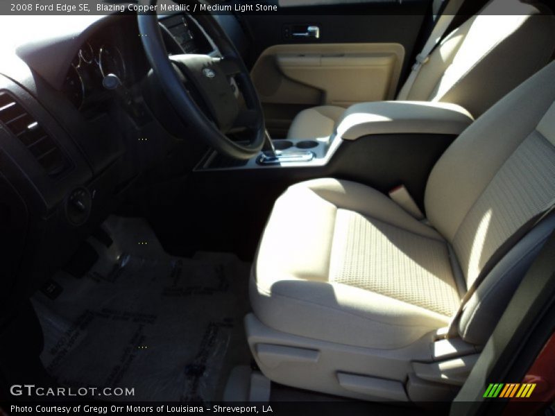 Blazing Copper Metallic / Medium Light Stone 2008 Ford Edge SE