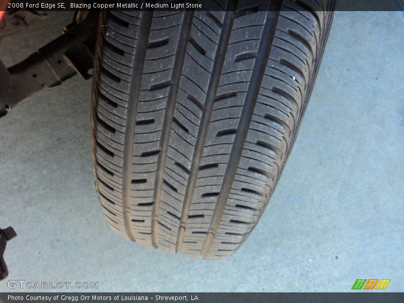 Blazing Copper Metallic / Medium Light Stone 2008 Ford Edge SE