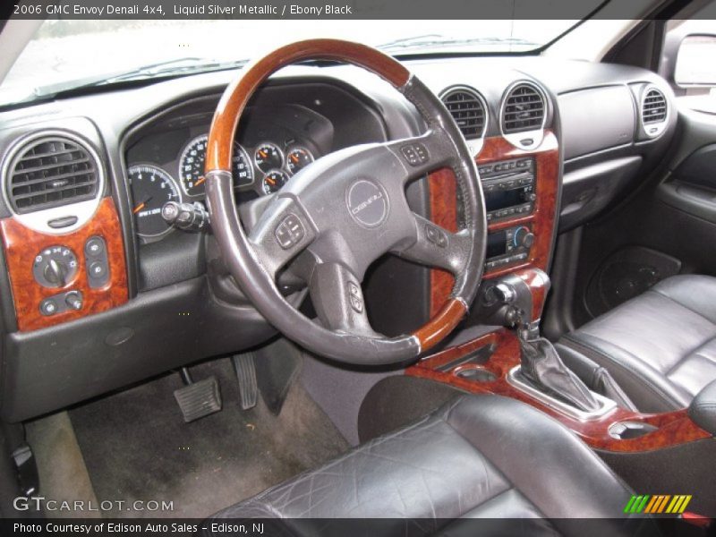 Liquid Silver Metallic / Ebony Black 2006 GMC Envoy Denali 4x4