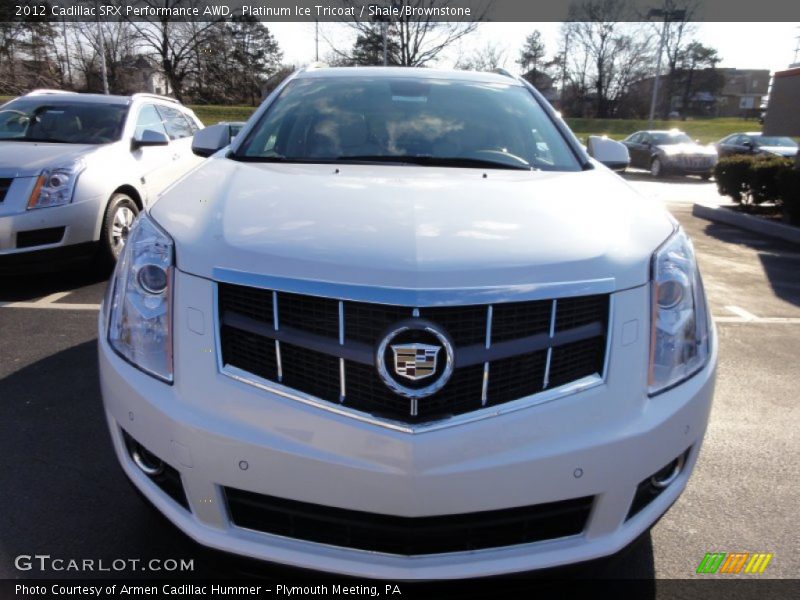 Platinum Ice Tricoat / Shale/Brownstone 2012 Cadillac SRX Performance AWD