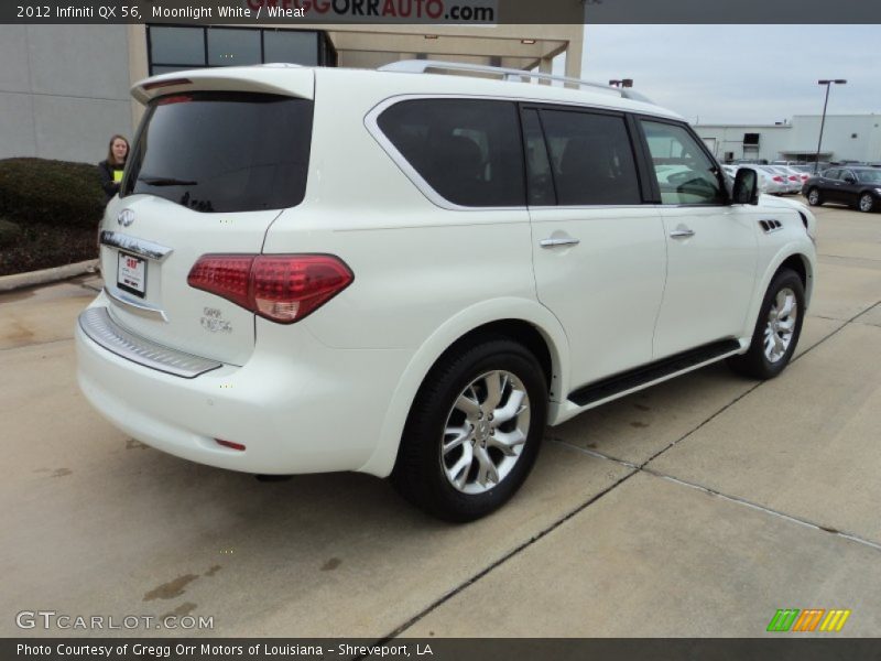 Moonlight White / Wheat 2012 Infiniti QX 56