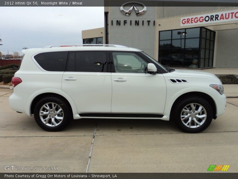 Moonlight White / Wheat 2012 Infiniti QX 56