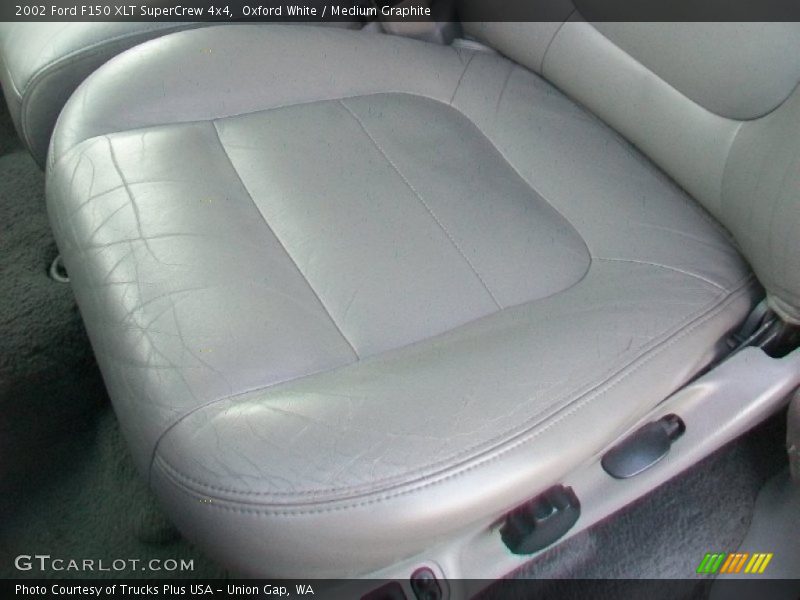 Oxford White / Medium Graphite 2002 Ford F150 XLT SuperCrew 4x4