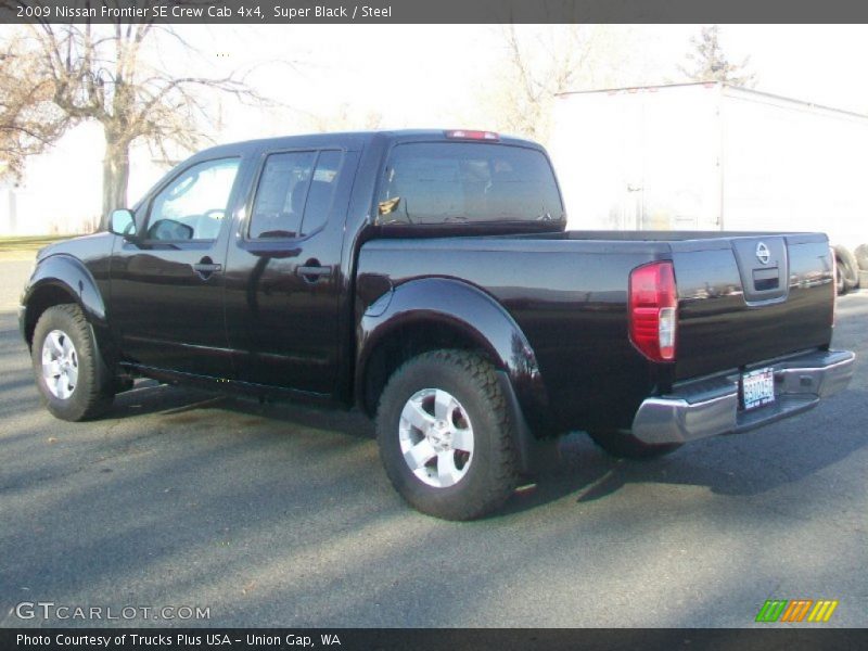 Super Black / Steel 2009 Nissan Frontier SE Crew Cab 4x4