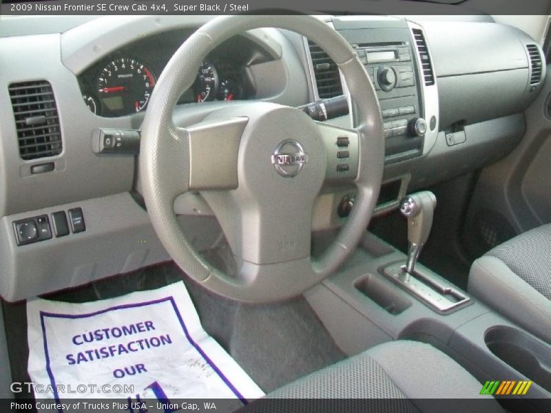 Super Black / Steel 2009 Nissan Frontier SE Crew Cab 4x4