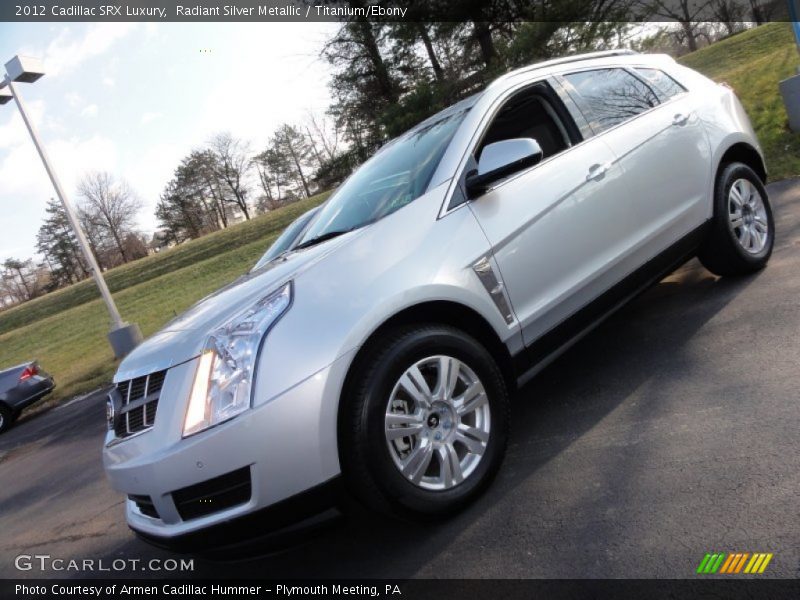 Radiant Silver Metallic / Titanium/Ebony 2012 Cadillac SRX Luxury
