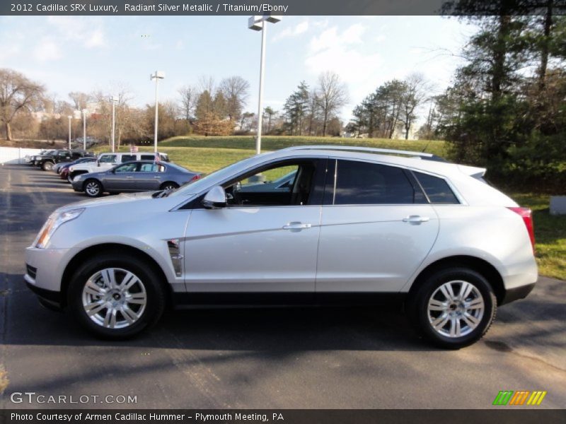 Radiant Silver Metallic / Titanium/Ebony 2012 Cadillac SRX Luxury