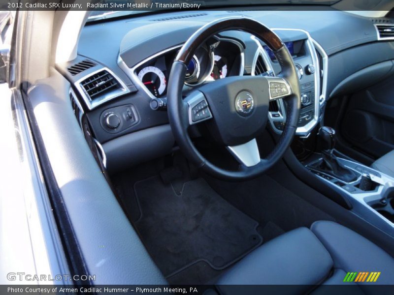 Radiant Silver Metallic / Titanium/Ebony 2012 Cadillac SRX Luxury