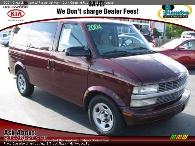 Dark Carmine Red Metallic / Neutral 2004 Chevrolet Astro LS Passenger Van