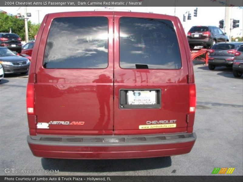 Dark Carmine Red Metallic / Neutral 2004 Chevrolet Astro LS Passenger Van
