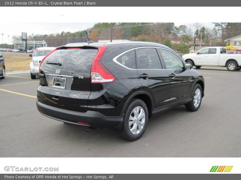 Crystal Black Pearl / Black 2012 Honda CR-V EX-L