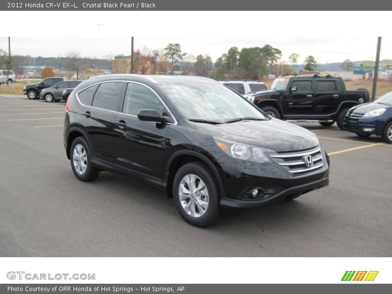 Crystal Black Pearl / Black 2012 Honda CR-V EX-L