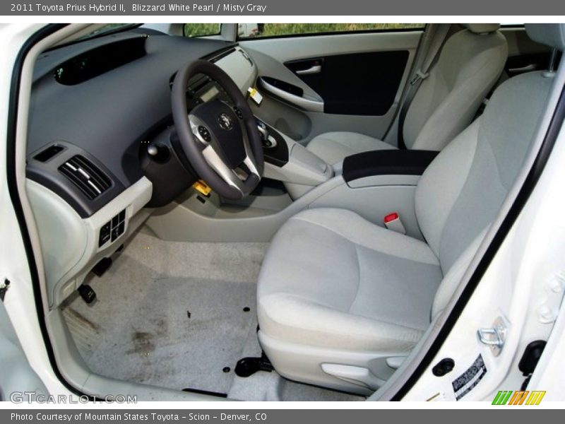 Blizzard White Pearl / Misty Gray 2011 Toyota Prius Hybrid II