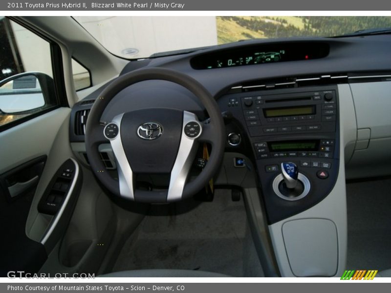 Blizzard White Pearl / Misty Gray 2011 Toyota Prius Hybrid II