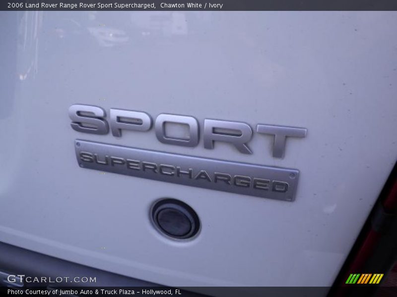 Chawton White / Ivory 2006 Land Rover Range Rover Sport Supercharged